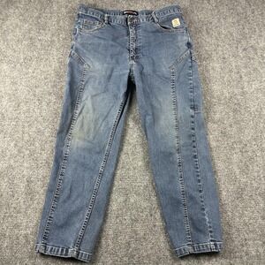 BOCOMAL FR Jeans Straight Mens‎ 38x30 Blue Flame Resistant NFPA 2112 CAT2